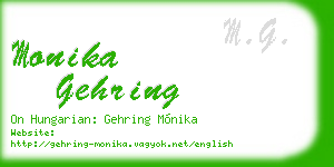 monika gehring business card